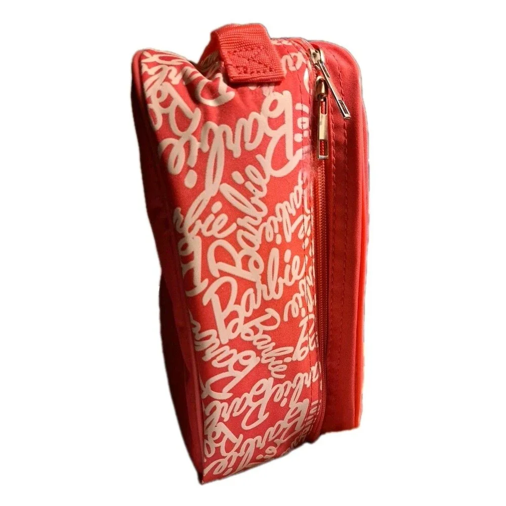 Barbie Kids Insulated Reusable School Pink Lunch Bag Tote New